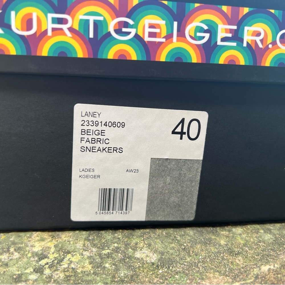 Kurt Geiger London Laney Glitz Rhinestone Houndstooth Platform Sneakers 40(9) - Picture 5 of 6